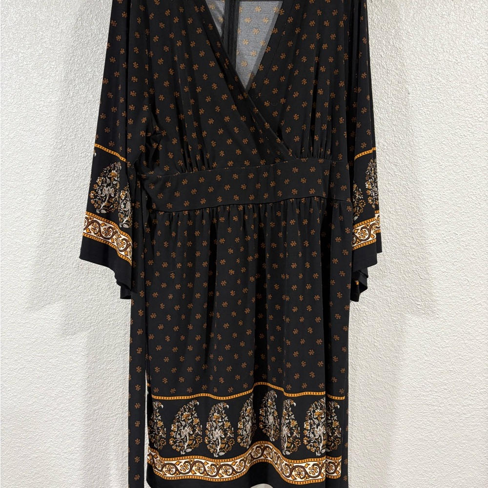 MICHAEL Michael Kors Black Dress with Gold Accents